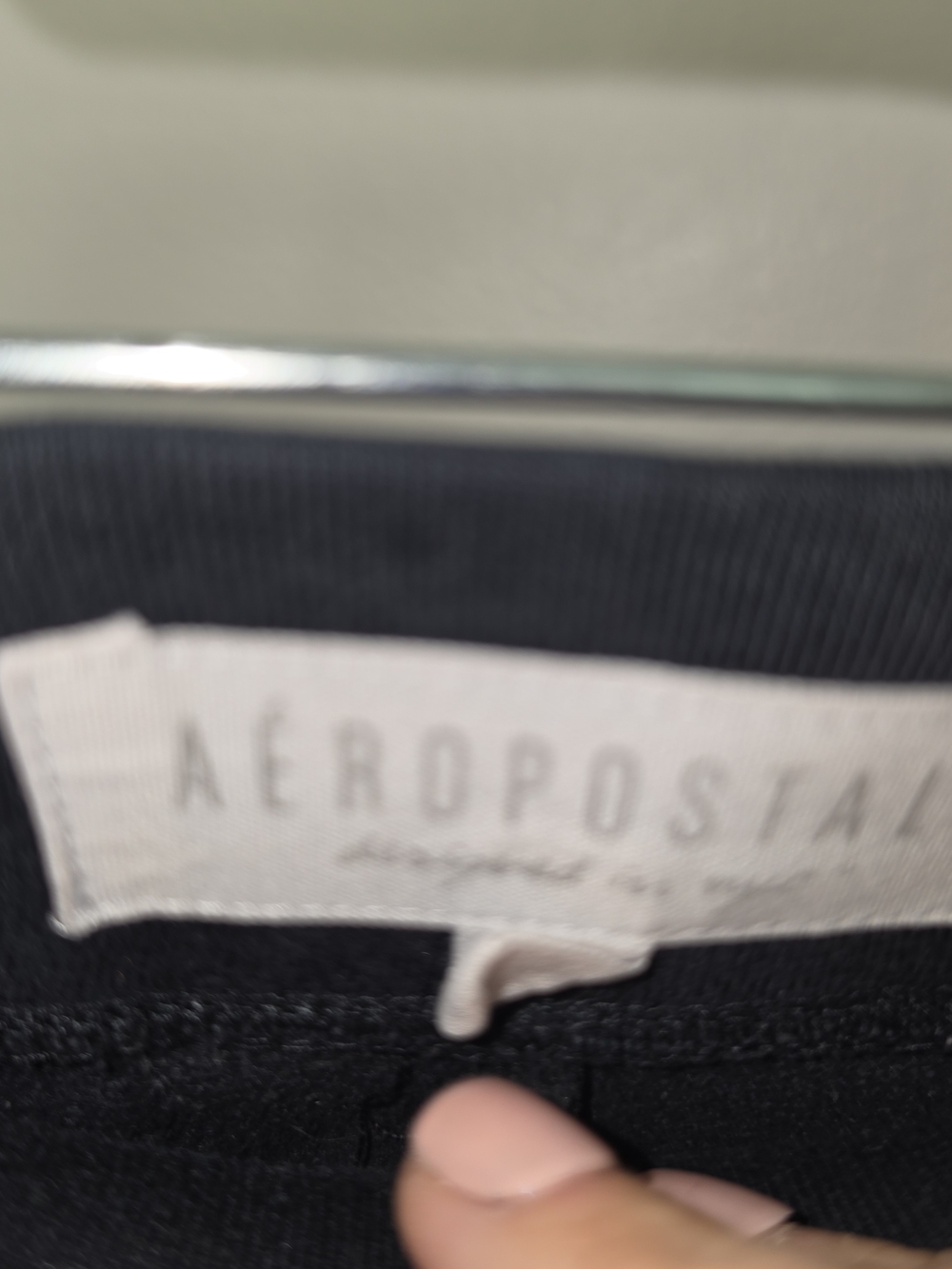 Aeropostale Black Track Pants with Pink NYC Logo - Picture 3 of 5